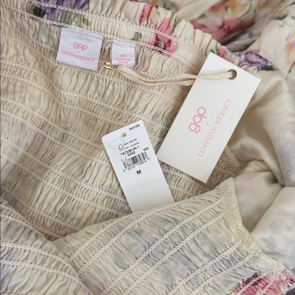 NWT LoveShackFancy x Target Collab Midi Dress - Floral (M) - Picture 3 of 7